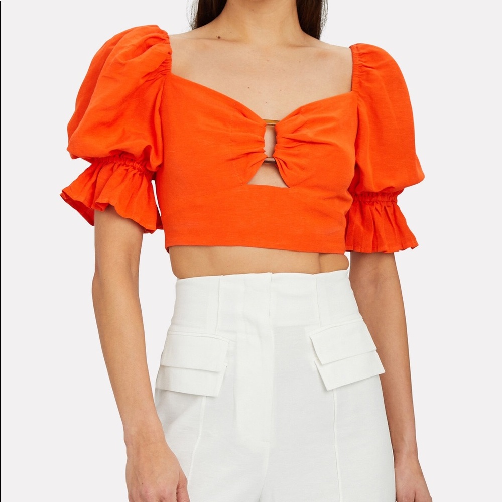C/MEO Puff Sleeve Top